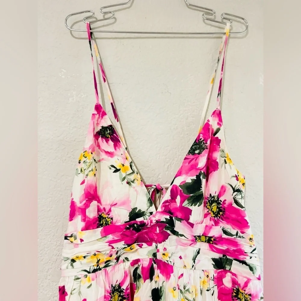 Abercrombie & Fitch colorful flower print maxi dress NWT